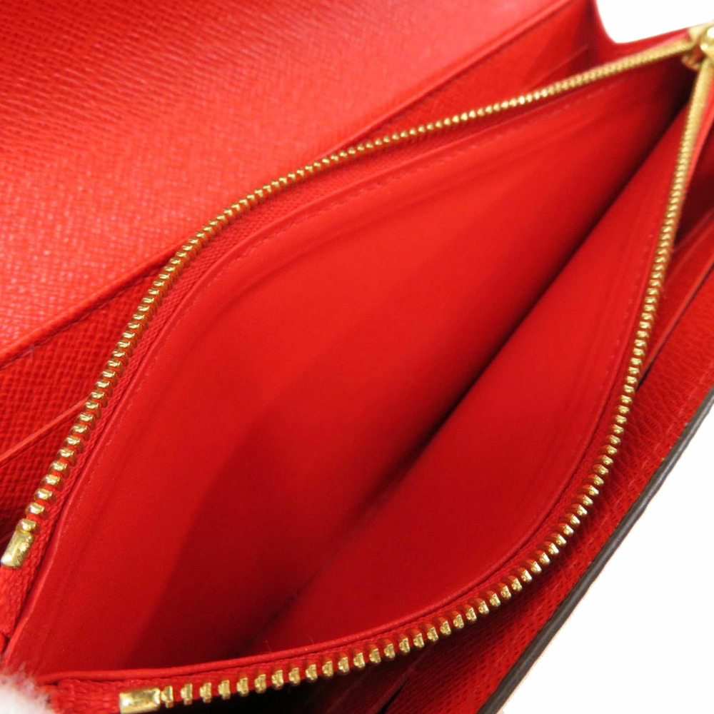 Louis Vuitton Portefeuille Sarah Coquelicot Red Long Wallet Monogram Canvas - Picture 5 of 6